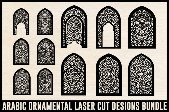 Arabic Ornamental Laser Cut Designs Bun