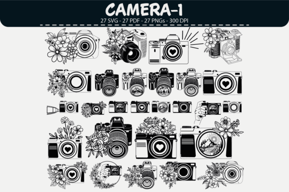 Camera Vector Clipart – 27 Designs: Graphics & Illustrations for Brand Builders