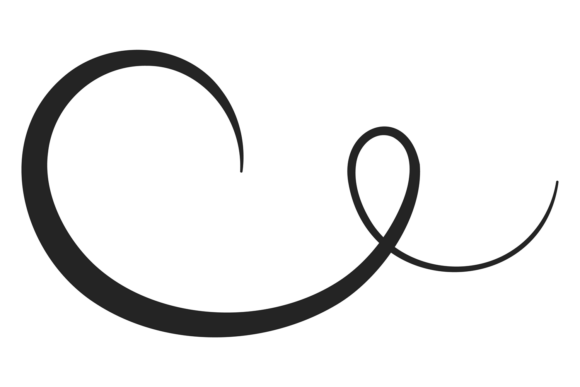 Ornate Swash Line: Calligraphy Graphics & Illustrations