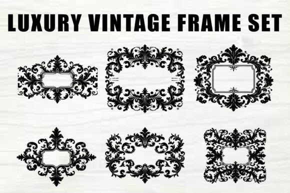 Royal Ornamental Vintage Borders: Elegant Graphics & Illustrations for Handmade Brands