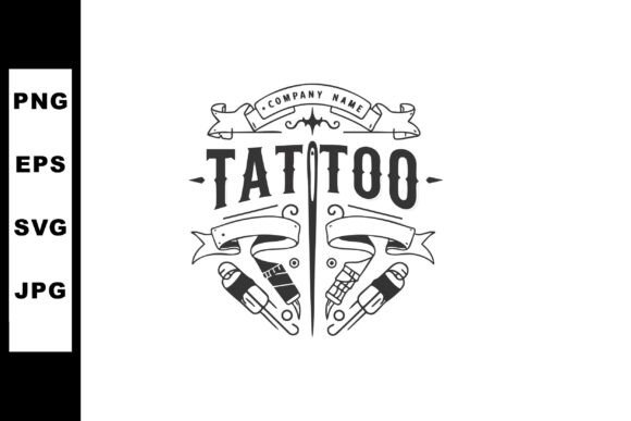 Tattoo Machine Needle Vintage Style Illu: Graphics & Illustrations