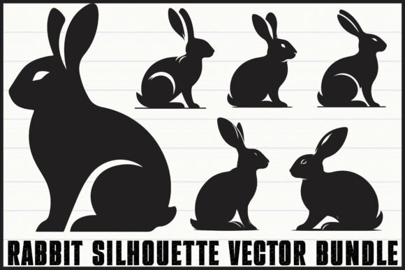 Wild Rabbit Animal Shadow Illustrations: Premium Graphics & Illustrations